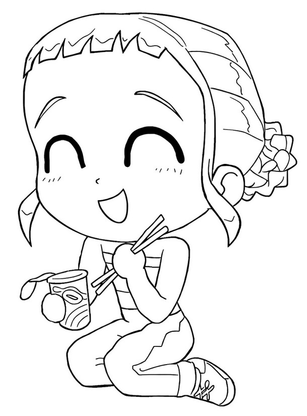 Image to color - Zoey - Kpop Demon Hunters - Storybook