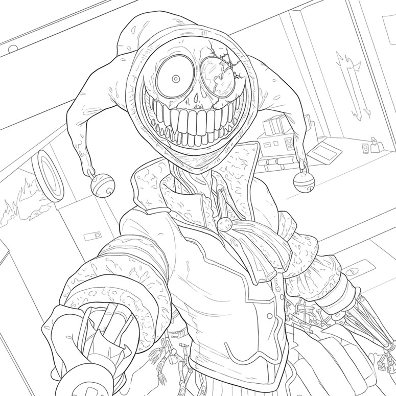 Zdarma omalovánka - Zlomený úsměv - Poppy Playtime 5 - Prototyp