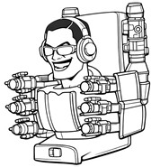 Nedladdningsbar målarbild - G-Man - Sidibi Toilet