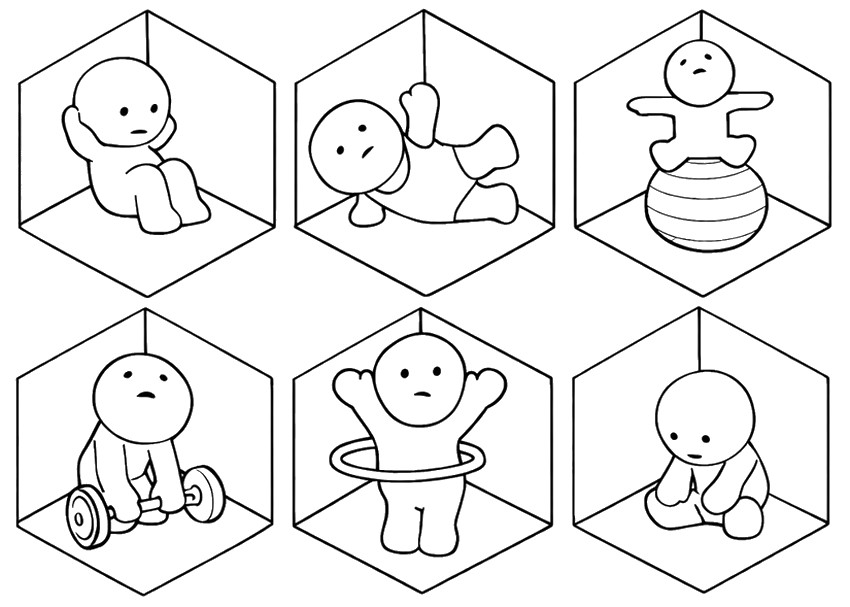 Ausmalbild zum Herunterladen - Sport - Smiski