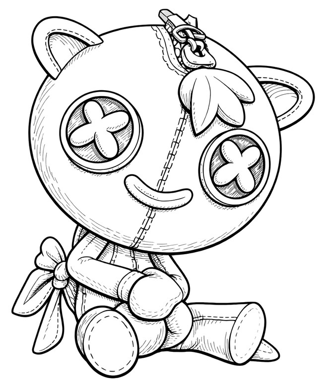 Coloriage à imprimer - Dizzy Booboo - Poppy Playtime 5 - Wrongside Outimals