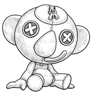 Dessin à colorier - Doodle Bones - Poppy Playtime 5 - Wrongside Outimals