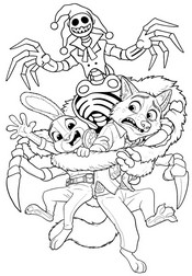 Tulostettava värityskuva - Zootropolis 2 - Prototyyppi - Poppy Playtime - Crossover