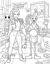 Zdarma omalovánka - Rumi, Kpop Demon Hunters - Poppy Playtime - Crossover