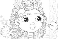 Printable coloring - Makeup - Gabby's Dollhouse - Fairylandia