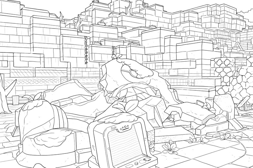 Fargeark - De mystiske ruinene - Pokémon Pokopia