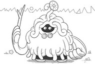 Tegning for fargelegging - Professor Tangrowth - Pokémon Pokopia