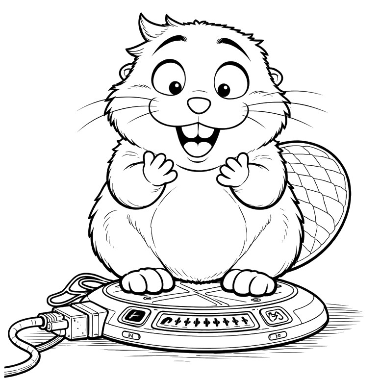 Coloring page - Nature. Human. - Hoppers