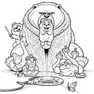 Drawing to color - All friends - Hoppers