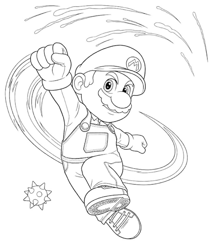 Feuille de coloriage - L'aventure galactique - Super mario Galaxy: Le film