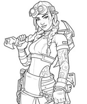 Disegno scaricabile - Jules Elite - Fortnite Scontro finale