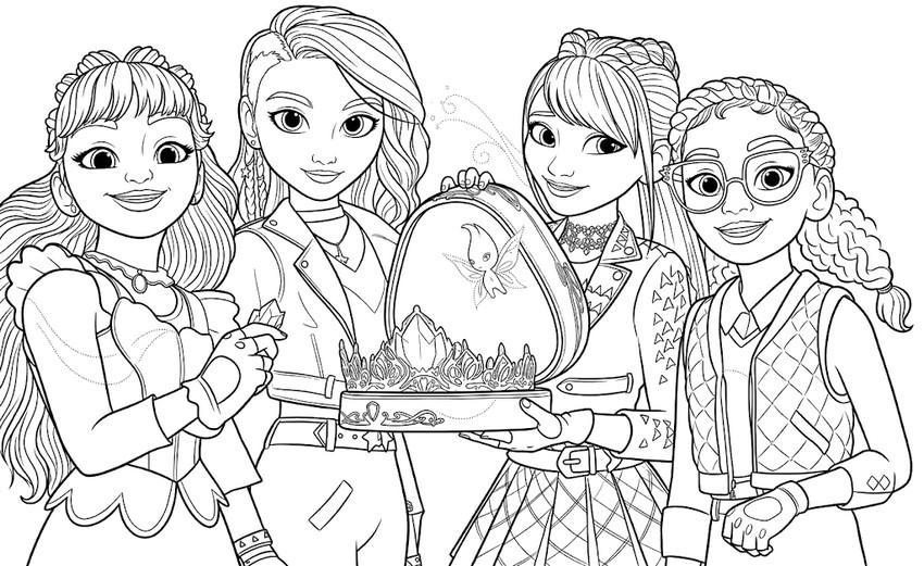 Dibujo descargable - La caja mágica - Academia Unicornio: Secretos revelados