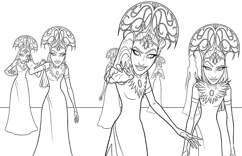 Dibujo para imprimir - Ravenzella - Academia Unicornio: Secretos revelados