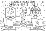 Coloring sheet - Quarter-finals - France national football team 2026