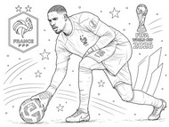 Feuille de coloriage - Mike Maignan - Equipe de France de football 2026
