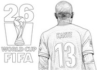 Kleurblad - N'Golo Kanté - Frans nationaal voetbalteam 2026