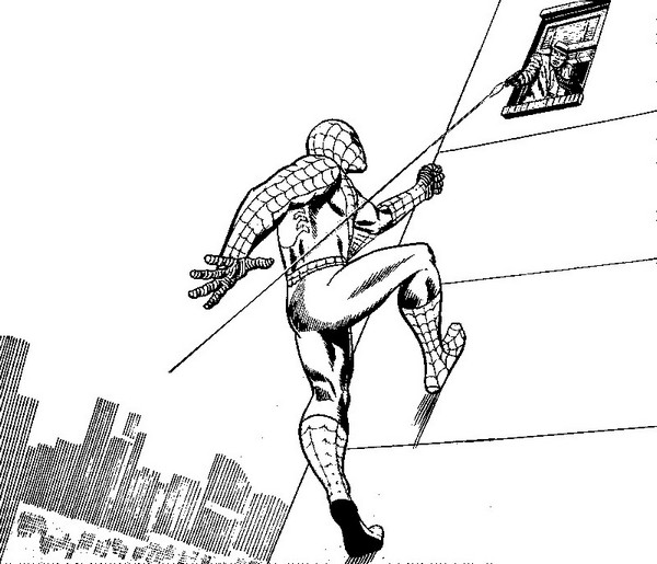 Dibujo para colorear Spiderman 8
