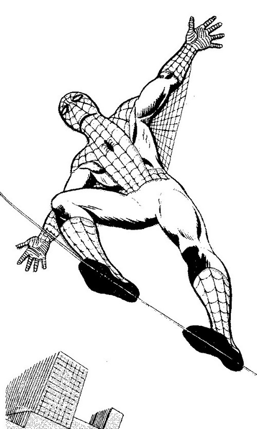 Desenhos para colorir de the amazing spiderman para colorir  