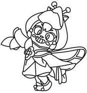 Coloring sheet - Faerie Bonnie - Brawl Stars - Dragons and Faeries