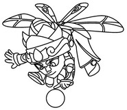 Image to color - Faerie Mina - Brawl Stars - Dragons and Faeries