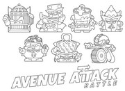 Coloriage gratuit - Avenue Attack Battle - V - Superthings Kazoom Power Warriors