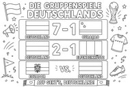 Downloadable coloring - Group stage matches - Germany national football team 2026