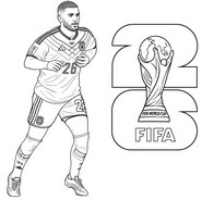 Coloriage - Deniz Undav - Equipe d'Allemagne de football 2026