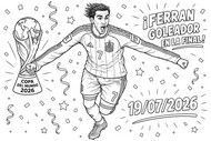 Image to color - Ferran Torres - Spain national football team 2026