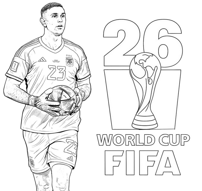 Selecci n Argentina De F tbol 2026 Dibujos Para Colorear Para 