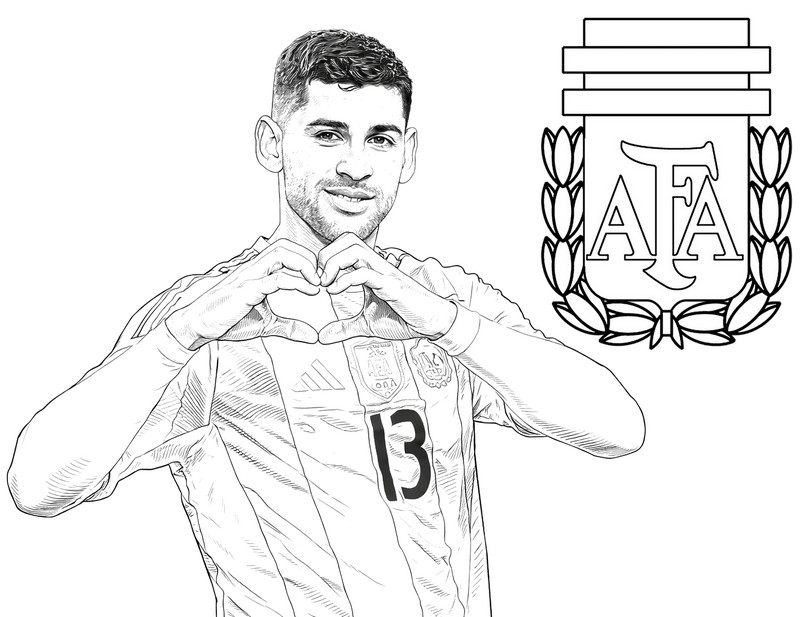 Selecci n Argentina De F tbol 2026 Dibujos Para Colorear Para 