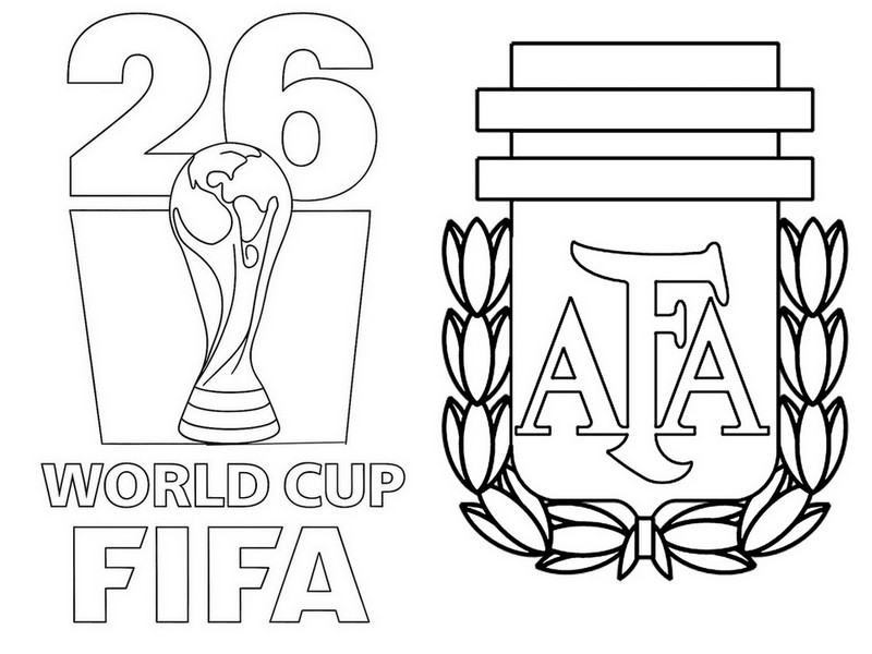 Dibujo Para Colorear Selecci n Argentina De F tbol 2026 Copa Del Mundo 91