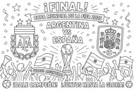 Disegno da stampare - Finale - Nazionale di calcio argentina 2026