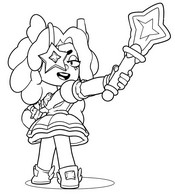 Downloadable coloring - Starr Patrol Juju - Brawl Stars - Starr Patrol