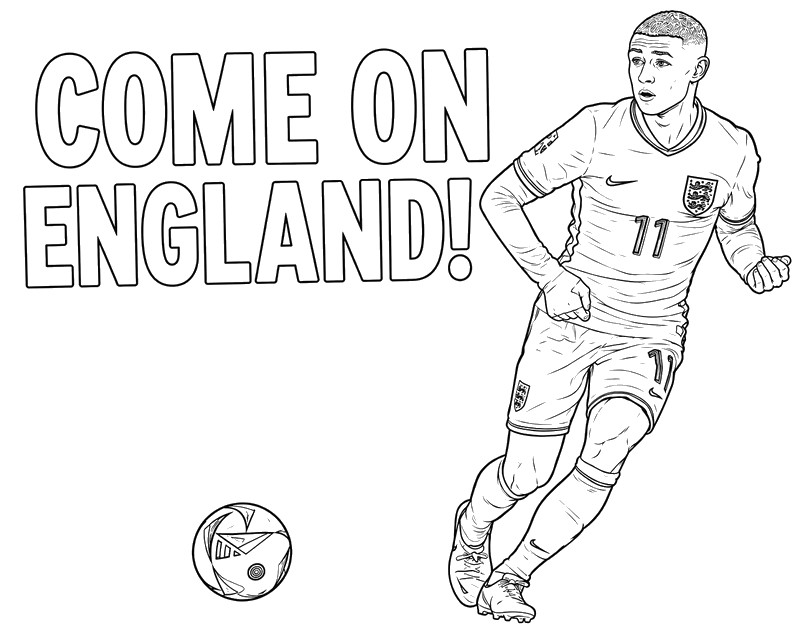Image to color - Phil Foden - England football team 2026
