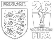 Coloring page - World Cup - England football team 2026