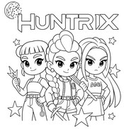 Disegno da colorare - Kpop Demon Hunters - Kpop Chibi