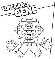 Dessin à colorier - D'Jinn Super Ball - Brawl Stars - Brawl Strikers