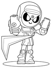 Image à colorier - Meeple Arbitre - Brawl Stars - Brawl Strikers