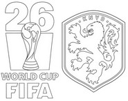 Coloriage - Coupe du monde - Equipe de football des Pays-Bas 2026