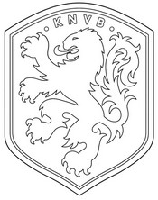 Coloriage à télécharger - Logo - Equipe de football des Pays-Bas 2026