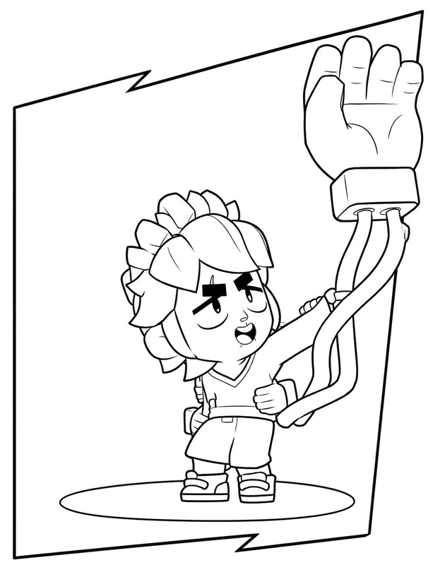 Coloriage - Tomura Shigaraki: Gus - Brawl Stars - My Hero Academia