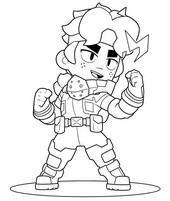 Feuille de coloriage - Deku: Fang - Brawl Stars - My Hero Academia