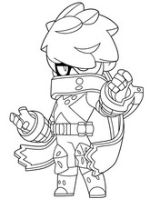 Coloriage à télécharger - Bakugo: Edgar - Brawl Stars - My Hero Academia