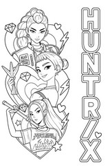 Image to color - Rumi, Mira and Zoey - KPop Demon Hunters - HUNTR/X