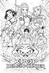 Printable coloring - Saja Boys - KPop Demon Hunters - HUNTR/X