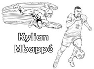 Disegno scaricabile - Kylian Mbappé - Flash - Calcio - Supereroi