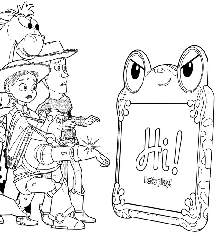 Gratis kleurplaat - Lilypad - Toy Story 5