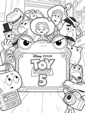 Kleurplaat - Poster - Toy Story 5
