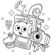 Gratis kleurplaat - Smarty Pants - Toy Story 5