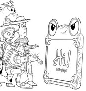 Kleurplaat om te downloaden - Lilypad - Toy Story 5